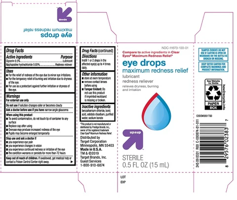 Target Eye Drops Maximum Redness Relief Eye packaging