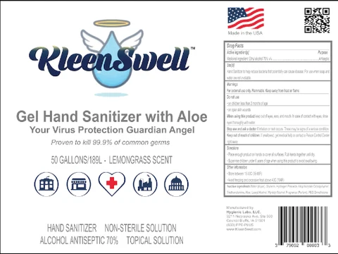 KleenSwell Gel Hand Sanitizer 50-Gallon Drum