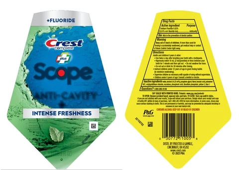 Crest Complete Plus ScopeIntense Freshness 포장