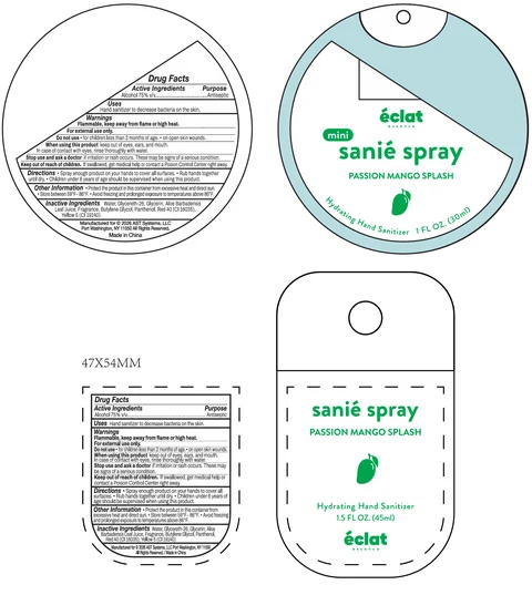 Hydrating Hand Sanitizer PASSION MANGO SPLASH 포장