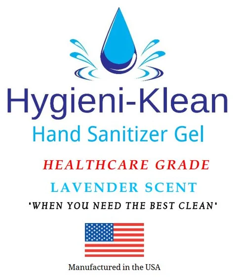 Hygieni-Klean Hand Sanitizer Gel Healthcare Grade Lavender 포장