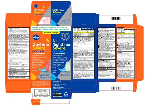 DAYTIME-NIGHTTIME SEVERE COLD AND FLU 포장