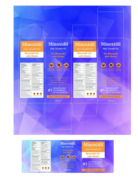 5% MINOXIDIL HAIR GROWTH SERUM liquid 포장