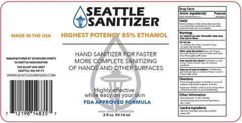Alcohol Based Hand Sanitizer packaging