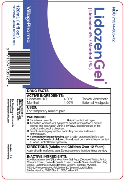 Lidozen Gel packaging