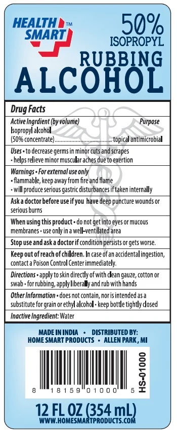 HEALTH SMART 50% ISOPROPYL RUBBING ALCOHOL 포장