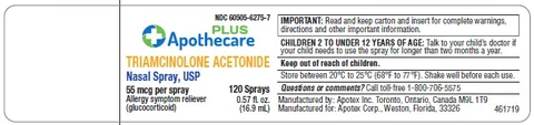 Triamcinolone acetonide packaging