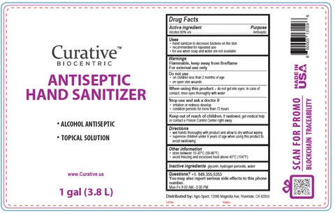 Curative Biocentric Antiseptic Hand Sanitizer 포장