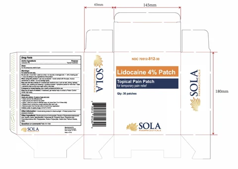 Lidocaine 4% Patch packaging