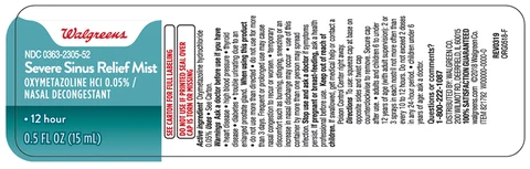 Severe Sinus Relief Mist 포장