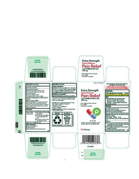 Publix Acetaminophen 500mg 50ct