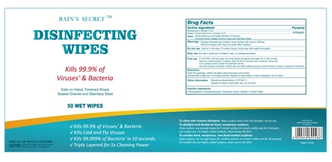 DISINFECTING WIPES 포장
