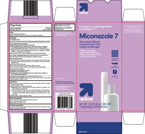 up and up miconazole 7 포장