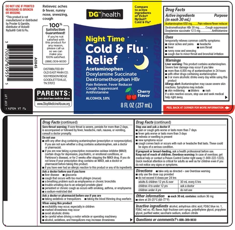 dg health cold and flu relief packaging