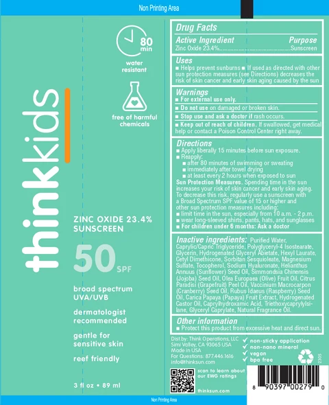 ThinkkidsSPF 50 packaging