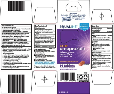 equaline omeprazole packaging