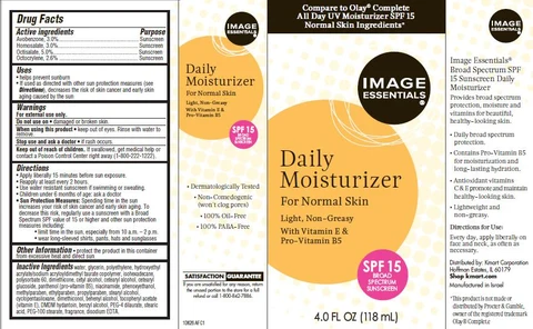 Daily Moisturizing Broad Spectrum SPF15 Sunscreen 포장