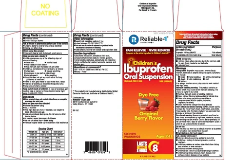 Childrens Ibuprofen Oral Suspension packaging