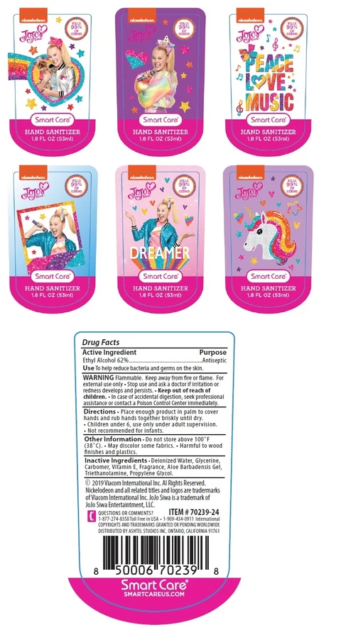 JOJO Siwa HAND SANITIZER packaging