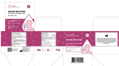 Base Laboratories Saline 포장
