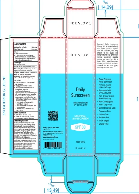 Daily Sunscreen Broad Spectrum SPF 30 UVA UVB 포장