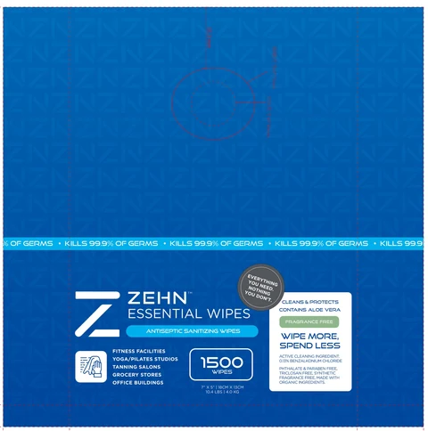 ZEHN ANTISEPTIC SANITIZING WIPES 포장