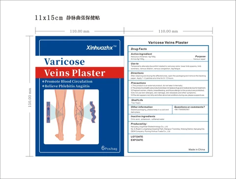 Xinhuazhx Varicoce Veins Plaster packaging