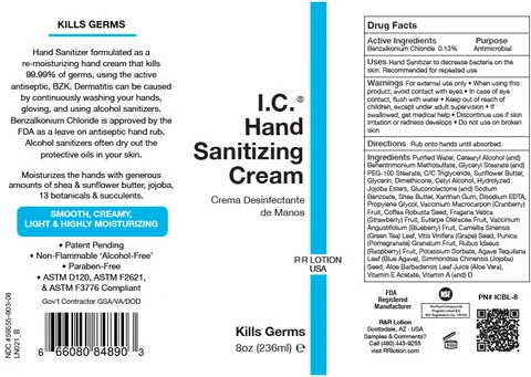 I.C. Sanitizer and Re-Moisturizer with Benzalkonium Chloride 포장