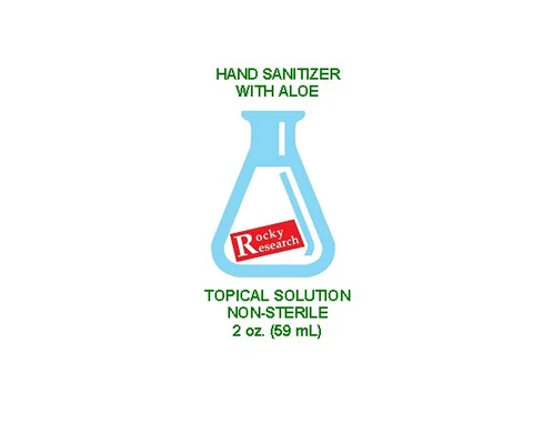 Rocky Research Hand Sanitizer packaging