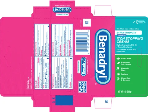 Benadryl Extra StrengthItch Stopping 포장
