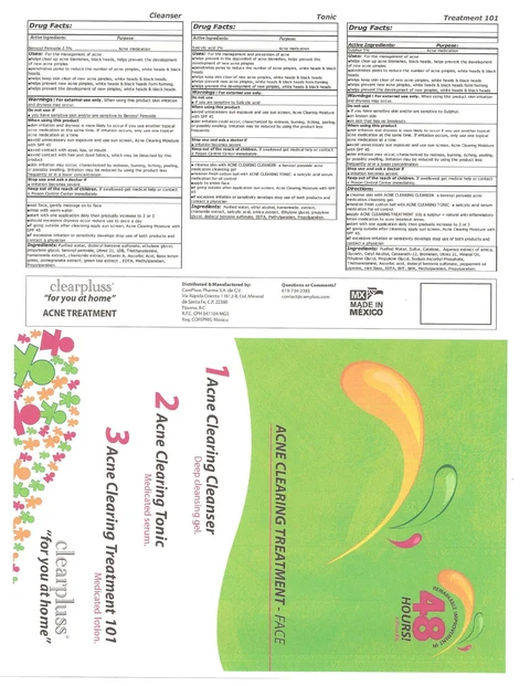 Acne Clearning TreatmentFace packaging