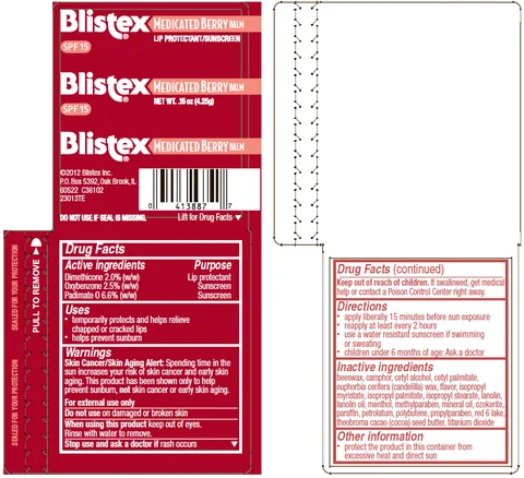 Blistex Medicated Berry Balm 포장