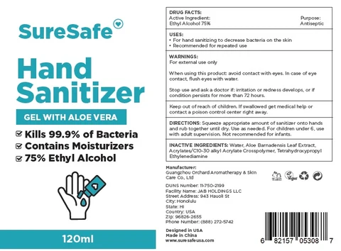 Sure Safe Hand Sanitizer 포장