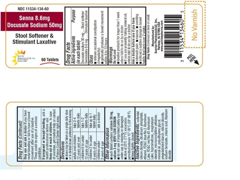 Senna and Docusate Sodium 포장