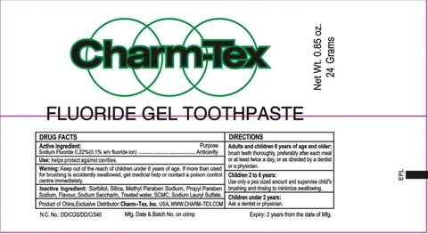 Charm Tex FLUORIDE Gel 포장