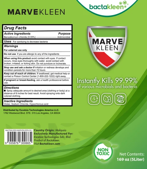 Bactakleen Marvekleen 포장