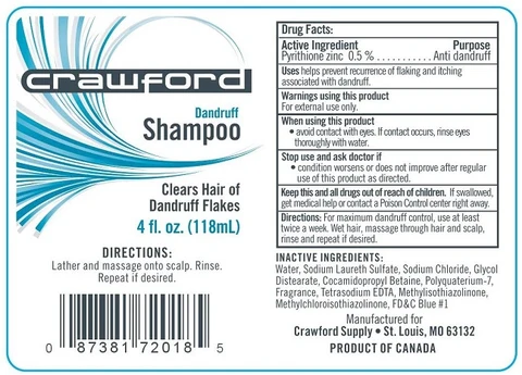 Crawford Dandruff 포장