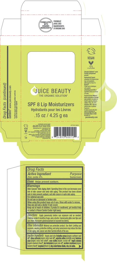 SPF 8 Lip Moisturizers 포장