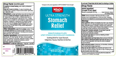 WinCo FOODS Ultra StrengthStomach Relief packaging