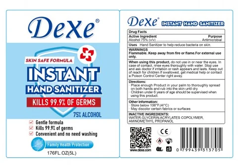 5 L label