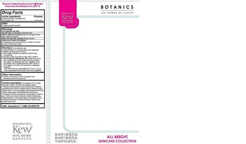 Botanics Hydrating Day All Bright Sunscreen Broad Spectrum SPF 15 포장
