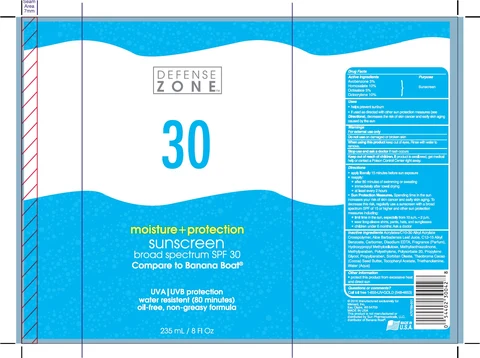 Defense ZoneBroad Spectrum SPF 30 Sunscreen 포장