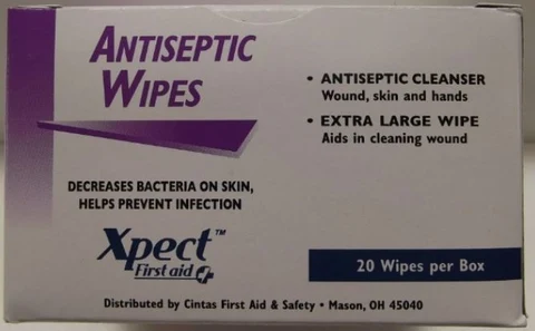 Xpect Antiseptic Wipes packaging