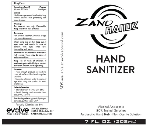 ZANO HANDZ HAND SANITIZER 포장