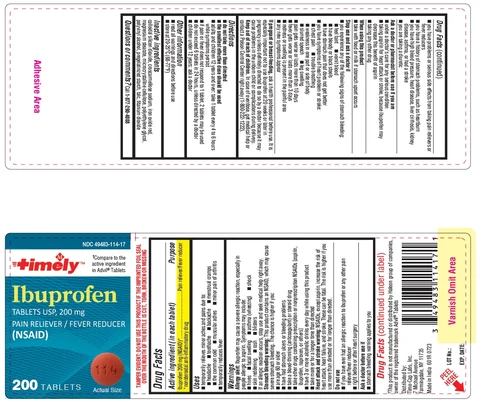 601R-Timely-Ibuprofen Tablets-200s-Label