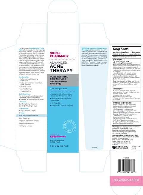 SKIN PHARMACY ADVANCED ACNE THERAPY PORE REFINING FACIAL MASK 포장