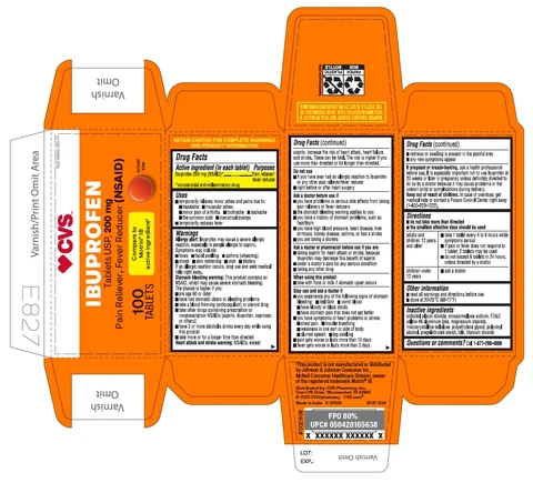 611R- CVS Ibuprofen Tablets 100ct IFC