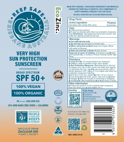 ReefSafe Very High Sun Protection sunscreen 포장