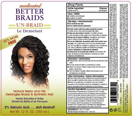Better Braids Medicated Un-BraidMedicated 포장