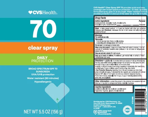 CVS HealthSPF 70 Clear 포장